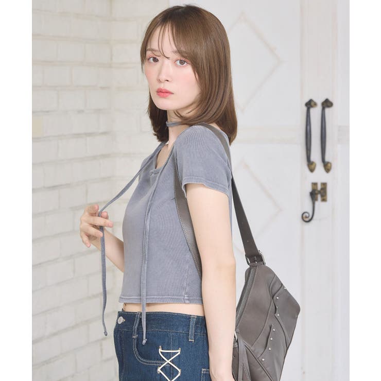 タイ付きショートTEE | RETRO GIRL | 詳細画像11 