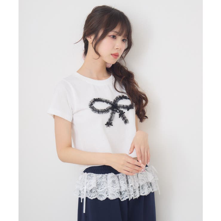 チュールリボンTEE | RETRO GIRL | 詳細画像9 