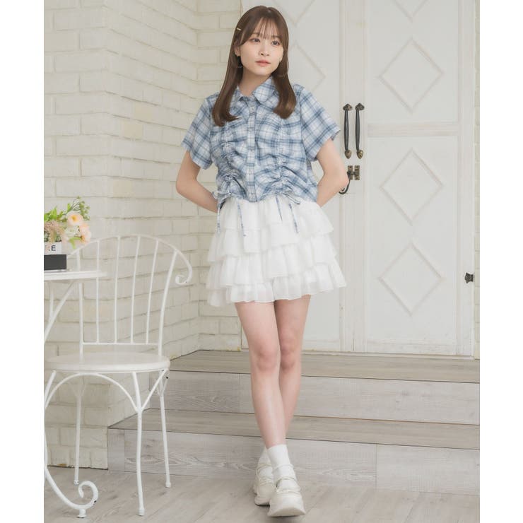 チェックドロストショートSH | RETRO GIRL | 詳細画像3 