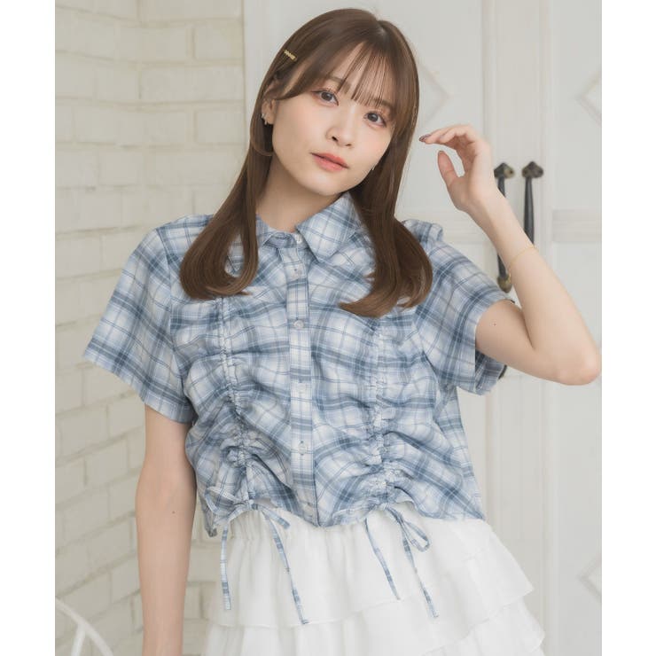 チェックドロストショートSH | RETRO GIRL | 詳細画像7 