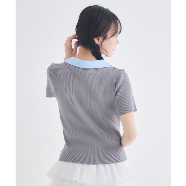 シャツドッキングリブニット | RETRO GIRL | 詳細画像10 