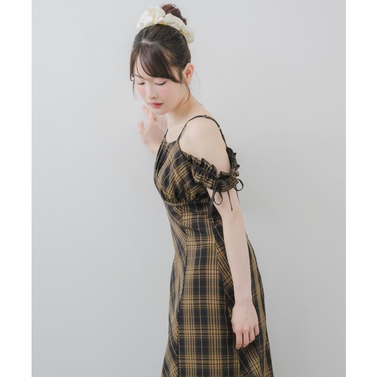 切替チェックロングワンピース | RETRO GIRL | 詳細画像17 