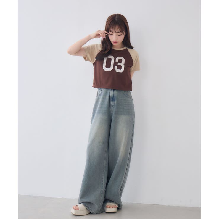 アソートナンバーラグランTシャツ | RETRO GIRL | 詳細画像17 