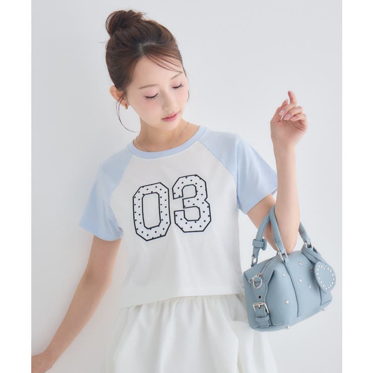 アソートナンバーラグランTシャツ | RETRO GIRL | 詳細画像3 