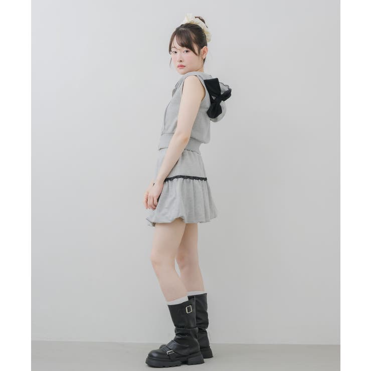【セットアップ対応】BIGリボン付ZIPベスト | RETRO GIRL | 詳細画像25 