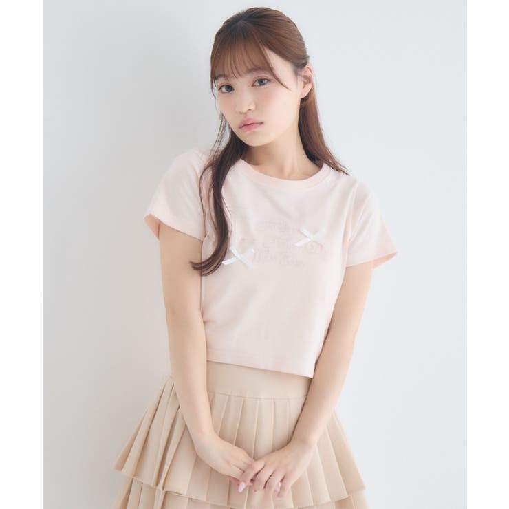 リボン付ロゴTシャツ | RETRO GIRL | 詳細画像10 