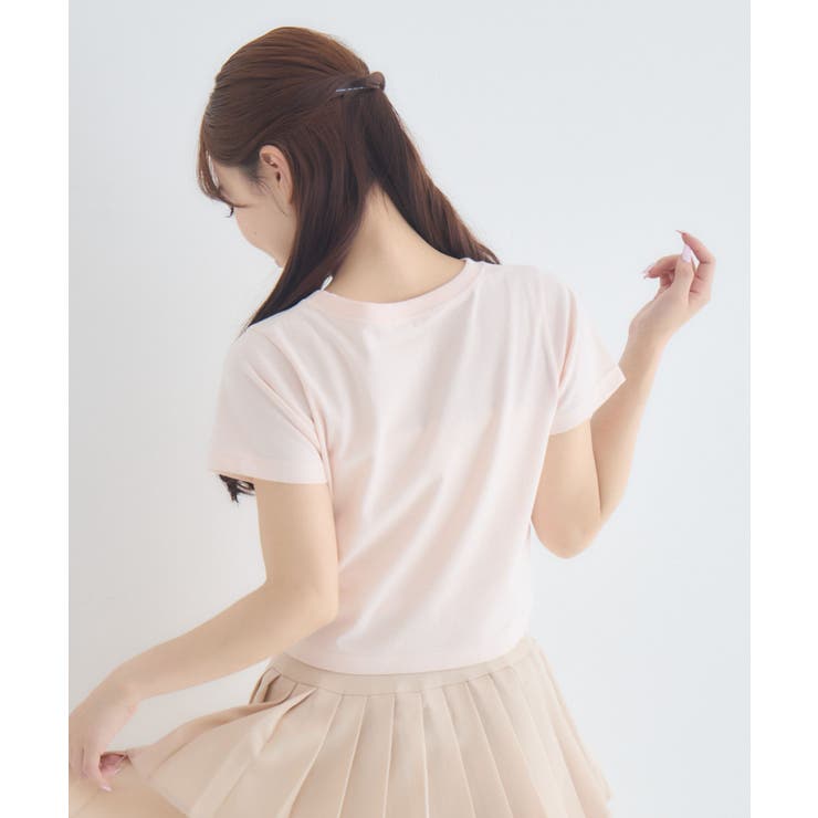 リボン付ロゴTシャツ | RETRO GIRL | 詳細画像11 