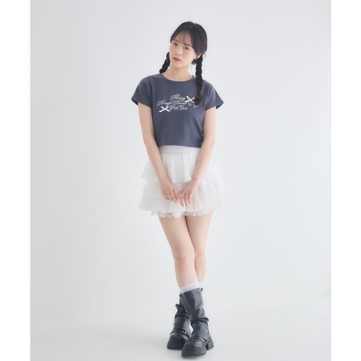 リボン付ロゴTシャツ | RETRO GIRL | 詳細画像6 