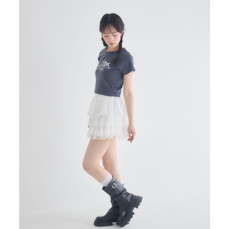 リボン付ロゴTシャツ | RETRO GIRL | 詳細画像8 