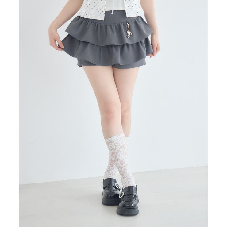 GRY1 | チャーム付きフリルスカパン | RETRO GIRL