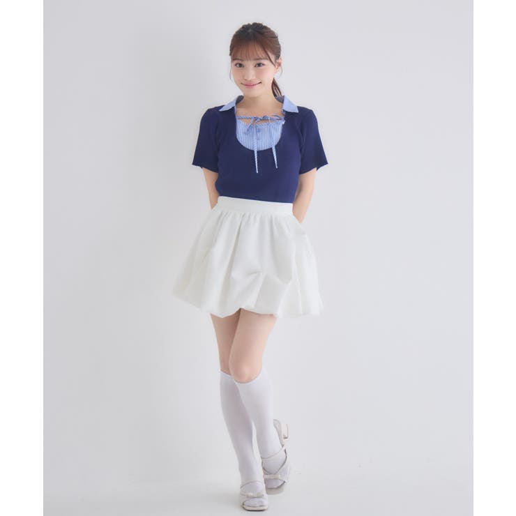 タックバルーンミニスカート | RETRO GIRL | 詳細画像14 