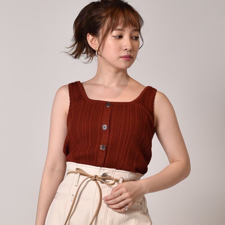 ダークオレンジ | ◇Emsexcite◇ スクエアリブNTタンク | RETRO GIRL