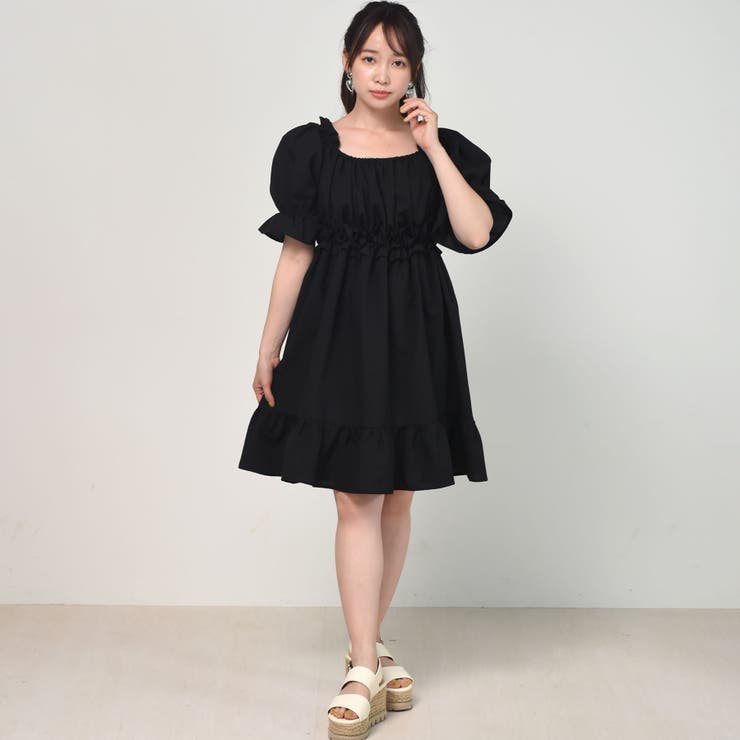 Emsexcite 袖コンシャスギャザーop 品番 Rtgw Retro Girl レトロガール のレディースファッション通販 Shoplist ショップリスト