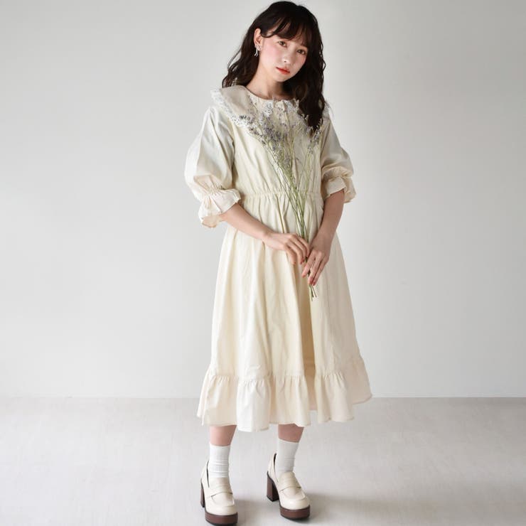 Emsexcite デカ襟フリルop 品番 Rtgw Retro Girl レトロ ガール のレディースファッション通販 Shoplist ショップリスト