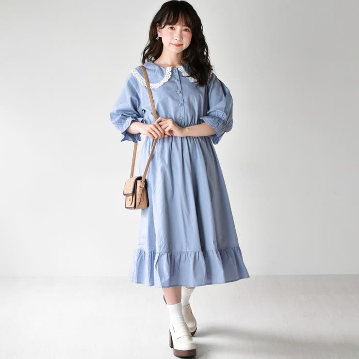 Emsexcite デカ襟フリルop 品番 Rtgw Retro Girl レトロ ガール のレディースファッション通販 Shoplist ショップリスト