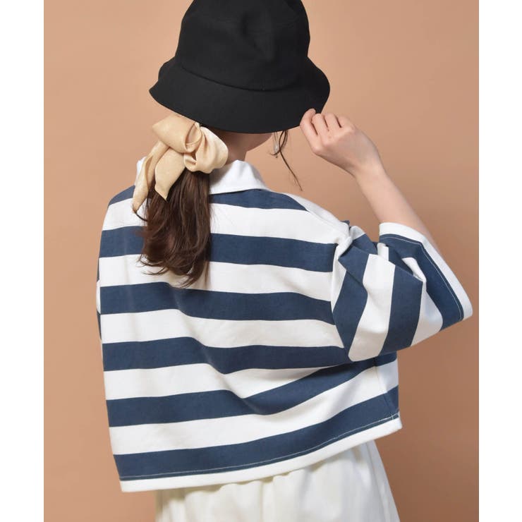 ■Emsexcite■ ラガーボーダーショートトレーナー | RETRO GIRL | 詳細画像11 