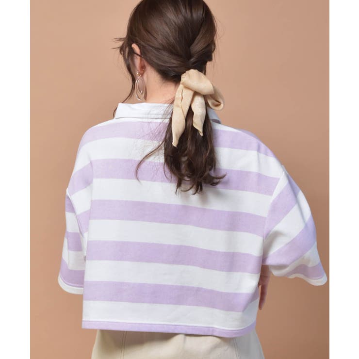 ■Emsexcite■ ラガーボーダーショートトレーナー | RETRO GIRL | 詳細画像19 