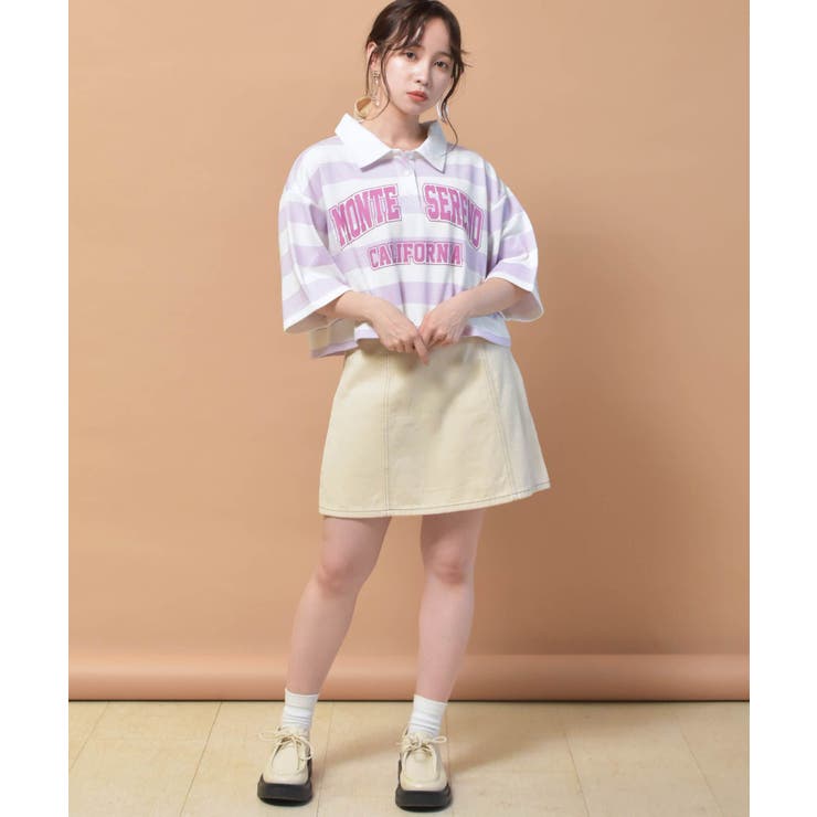 ■Emsexcite■ ラガーボーダーショートトレーナー | RETRO GIRL | 詳細画像20 