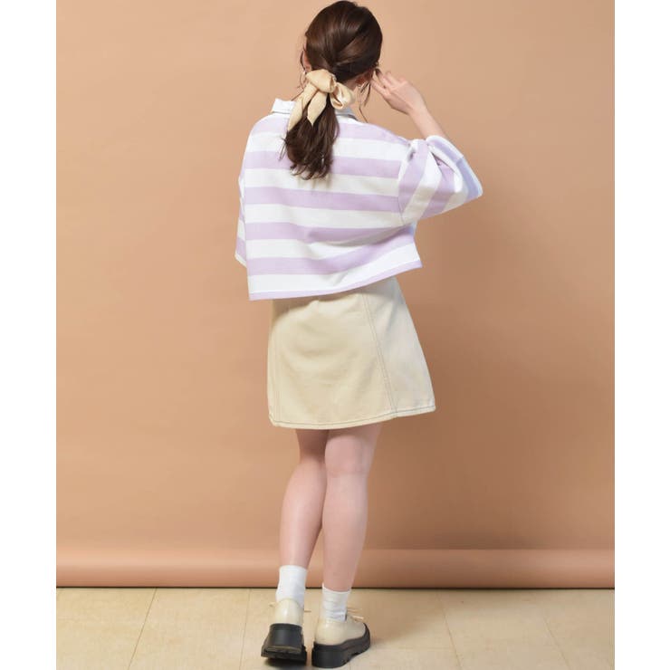 ■Emsexcite■ ラガーボーダーショートトレーナー | RETRO GIRL | 詳細画像23 