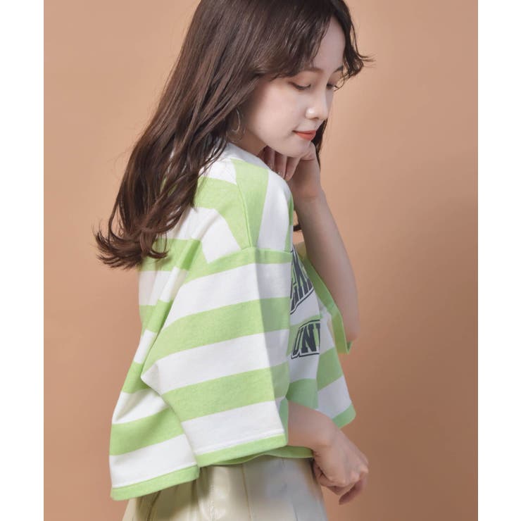 ■Emsexcite■ ラガーボーダーショートトレーナー | RETRO GIRL | 詳細画像25 