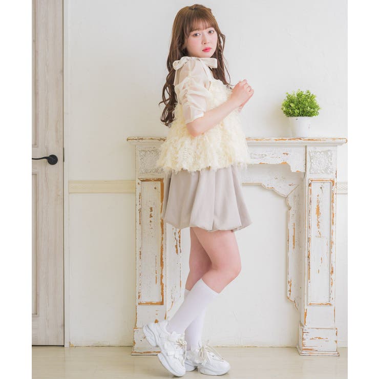 00s fairygrunge 姬ガールcoquette 編み上げリボンビスチェ Mode Girl Bustier (Re-Release) by Angelic Pretty