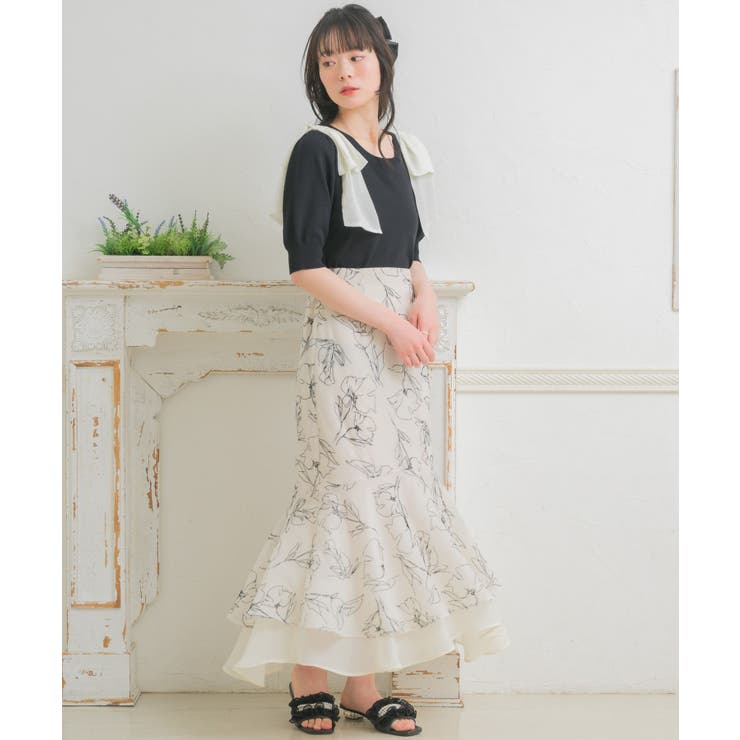 パフスリーブ肩リボンNT | RETRO GIRL | 詳細画像11 