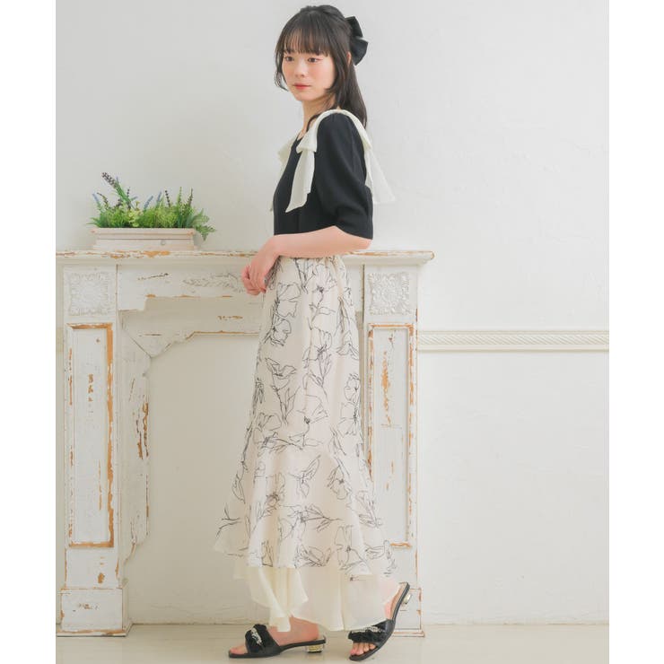 パフスリーブ肩リボンNT | RETRO GIRL | 詳細画像12 