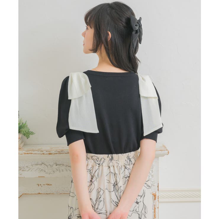 パフスリーブ肩リボンNT | RETRO GIRL | 詳細画像17 