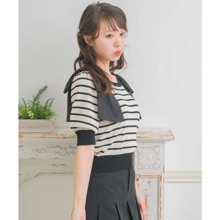 パフスリーブ肩リボンNT | RETRO GIRL | 詳細画像23 