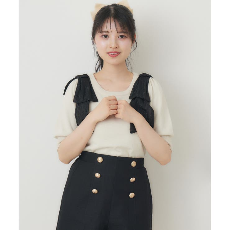 パフスリーブ肩リボンNT | RETRO GIRL | 詳細画像6 