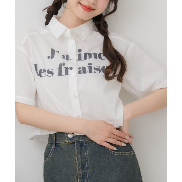 WHT1 | フロントロゴショートSH | RETRO GIRL