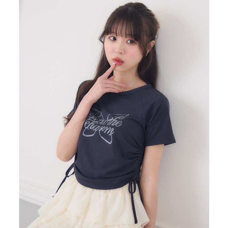ビジューロゴドロストTEE | RETRO GIRL | 詳細画像3 