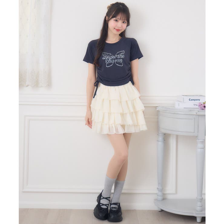 ビジューロゴドロストTEE | RETRO GIRL | 詳細画像4 