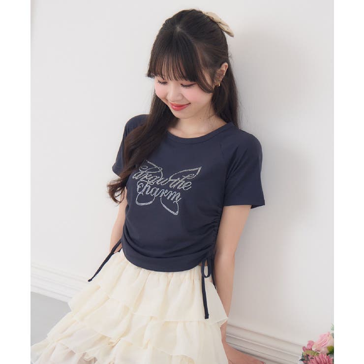 GRY2 | ビジューロゴドロストTEE | RETRO GIRL