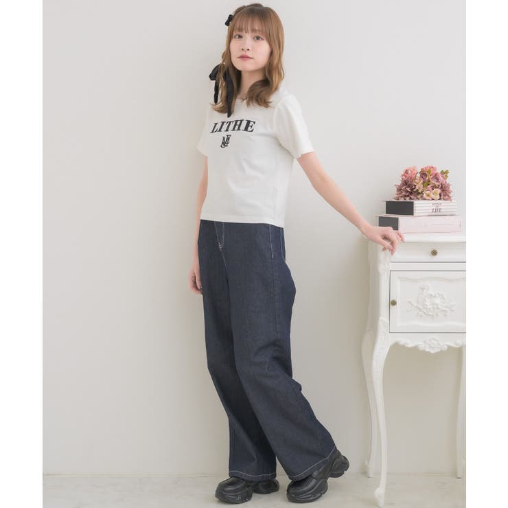 ロゴ刺繍TEE | RETRO GIRL | 詳細画像4 