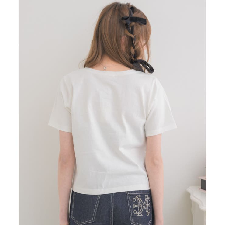 ロゴ刺繍TEE | RETRO GIRL | 詳細画像9 
