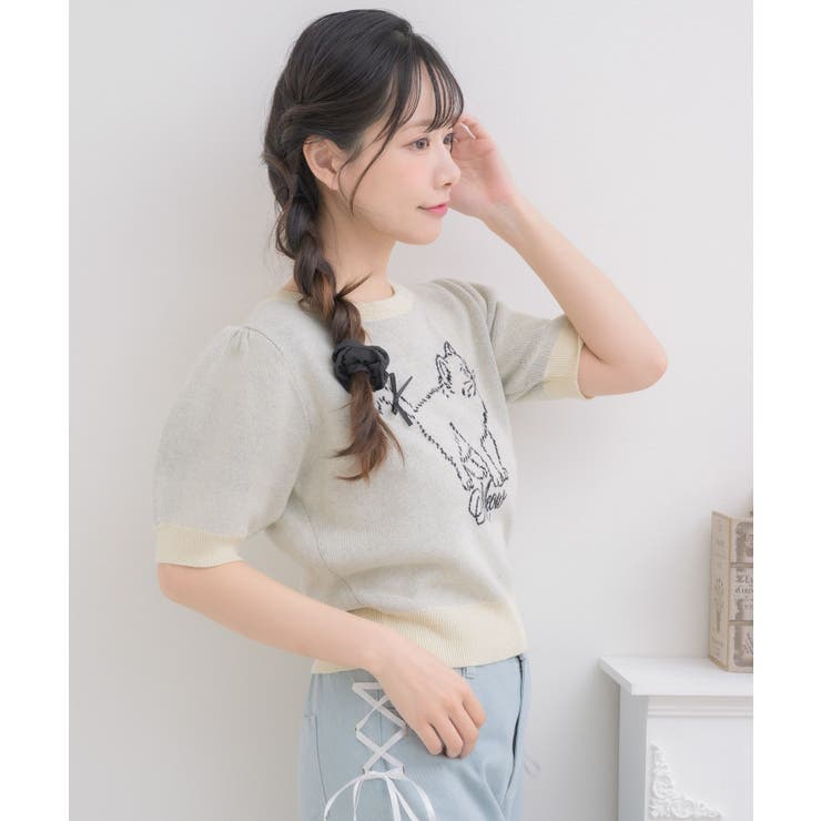 リボンcatジャガードNTPO | RETRO GIRL | 詳細画像16 