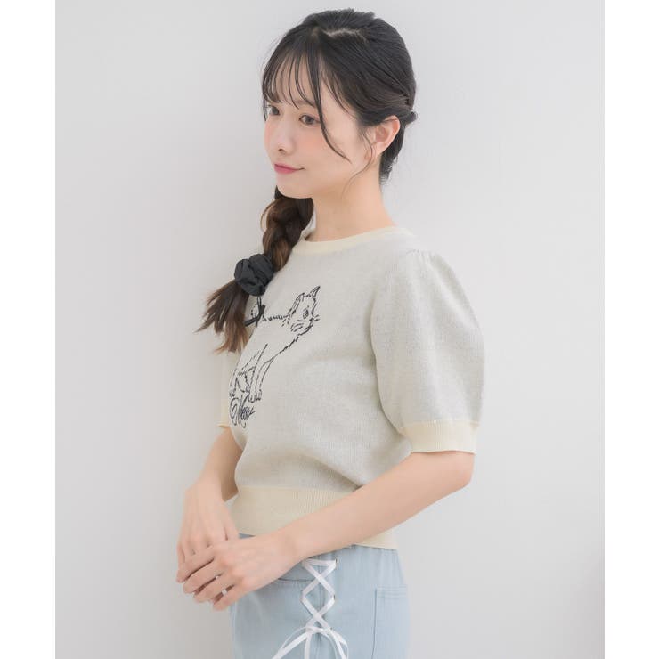 リボンcatジャガードNTPO | RETRO GIRL | 詳細画像17 