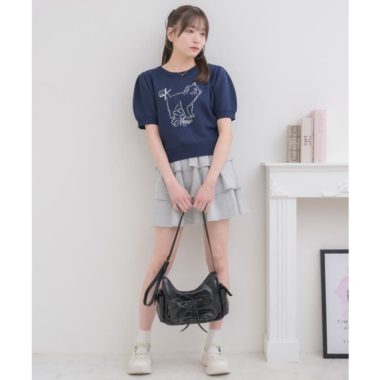 リボンcatジャガードNTPO | RETRO GIRL | 詳細画像3 