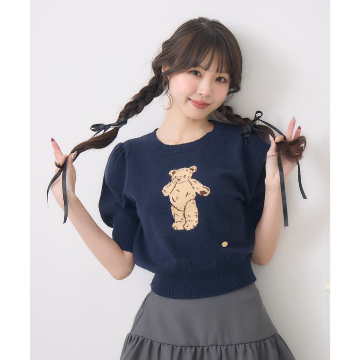 BLU2 | プレート付きベアNTPO | RETRO GIRL