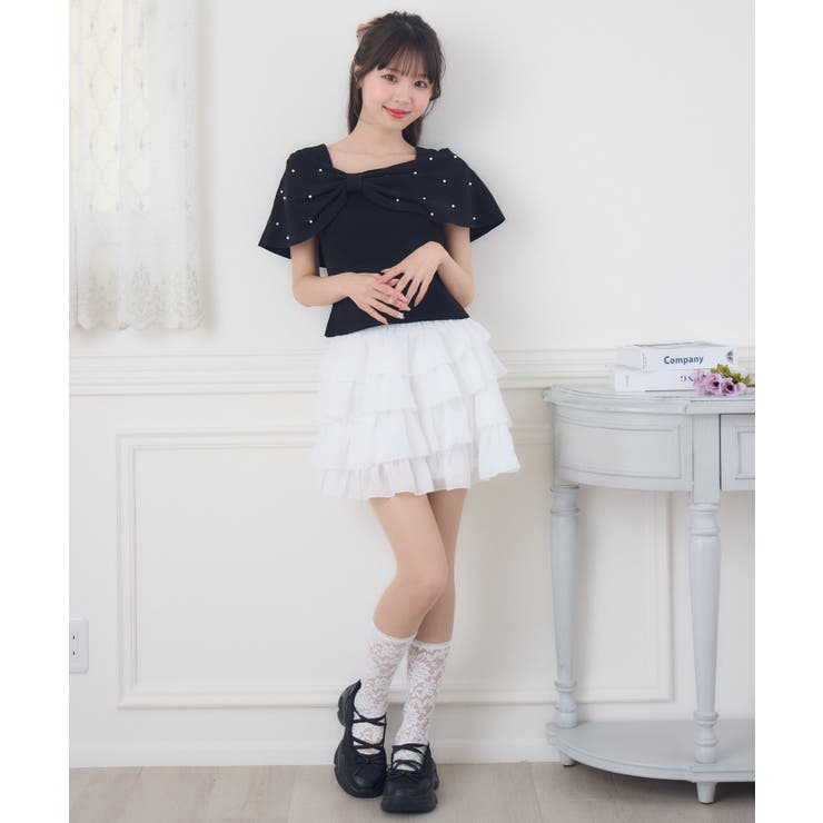 お揃いリボン【1220】 フロントリボンビスチェSET|ems excite | RETRO GIRL ONLINE