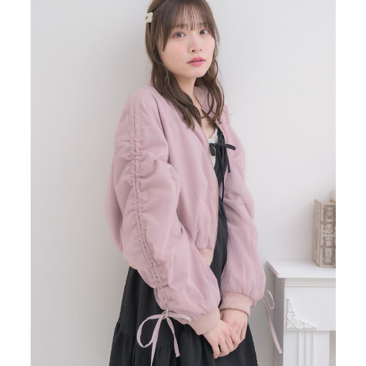 PNK0 | 袖シャーリングアソートBZ | RETRO GIRL