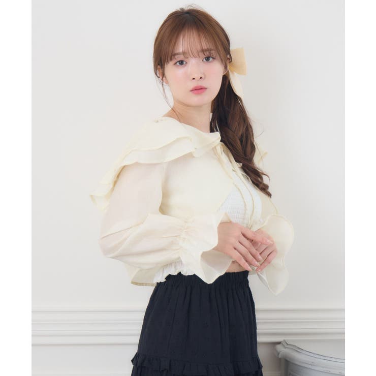 【セットアイテム】フリルボレロ＆キャミSET | RETRO GIRL | 詳細画像7 