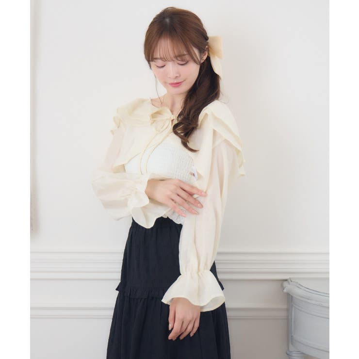 【セットアイテム】フリルボレロ＆キャミSET | RETRO GIRL | 詳細画像8 