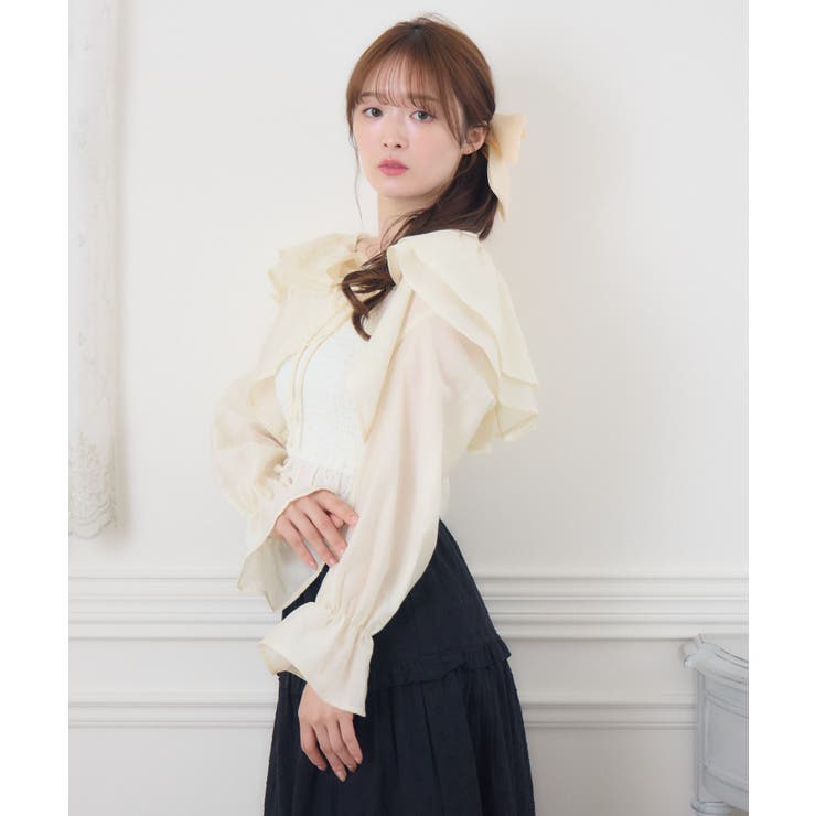 WHT4 | 【セットアイテム】フリルボレロ＆キャミSET | RETRO GIRL