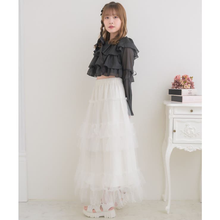 レースタイ付ティアードBL | RETRO GIRL | 詳細画像12 