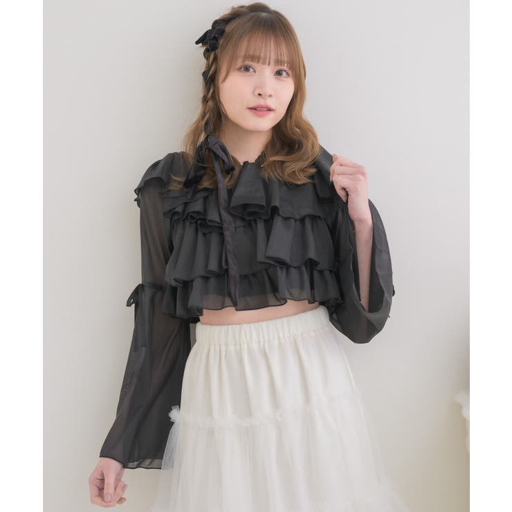 レースタイ付ティアードBL | RETRO GIRL | 詳細画像14 