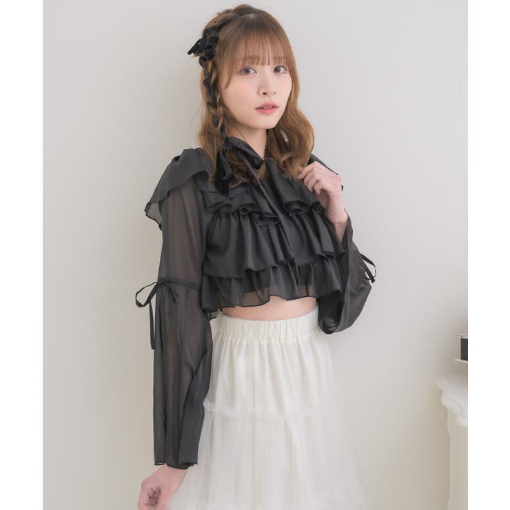 レースタイ付ティアードBL | RETRO GIRL | 詳細画像15 