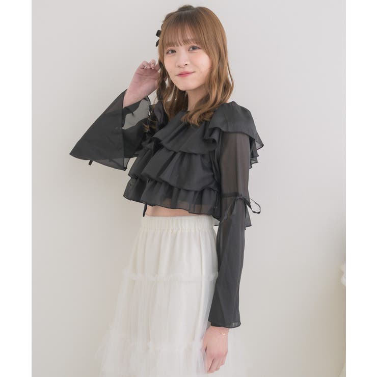 レースタイ付ティアードBL | RETRO GIRL | 詳細画像16 