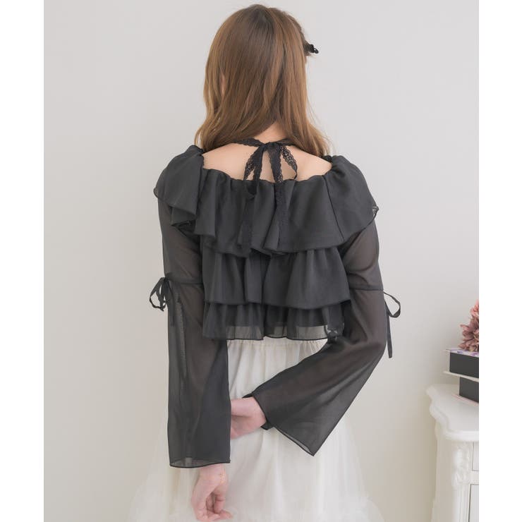 レースタイ付ティアードBL | RETRO GIRL | 詳細画像17 